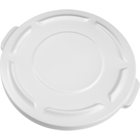 Round Brute&reg; Tops, Flat Lid, Plastic/Polyethylene, Fits Container Size: 19-7/8" Dia. St. Lawrence Industrial & Safety Supply