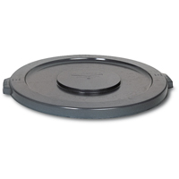 Round Brute&reg; Tops, Flat Lid, Plastic/Polyethylene, Fits Container Size: 15-5/8" Dia. St. Lawrence Industrial & Safety Supply