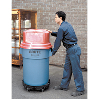 Waste Container Dolly, Polyethylene, Black St. Lawrence Industrial & Safety Supply