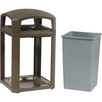 Cadre pour contenant Landmark Series Classique a/enveloppe rigide, Acier galvanis&eacute;, 35 gal. US St. Lawrence Industrial & Safety Supply