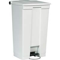 Flat Top Trash Can, Polyethylene, 23 US gal. Capacity St. Lawrence Industrial & Safety Supply