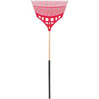 Leaf Rake, 24" Blade, Wood Handle, Plastic Blade St. Lawrence Industrial & Safety Supply