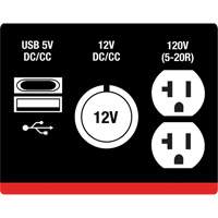 Inverter Generator, 2500 W Surge, 1800 W Rated, 4.2 L Tank St. Lawrence Industrial & Safety Supply