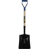 Square Point Shovel, Hardwood, Tempered Steel Blade, D-Grip Handle, 41-1/2" Long St. Lawrence Industrial & Safety Supply