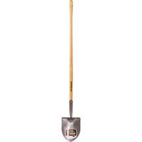 Round Point Shovel, Forged Steel Blade, Hardwood, Straight Handle St. Lawrence Industrial & Safety Supply