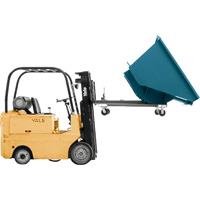 Self-Dumping Hopper, Steel, 2 cu.yd., Blue St. Lawrence Industrial & Safety Supply