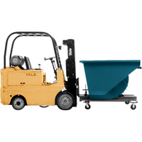 Self-Dumping Hopper, Steel, 2 cu.yd., Blue St. Lawrence Industrial & Safety Supply