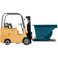 Self-Dumping Hopper, Steel, 3/4 cu.yd., Blue St. Lawrence Industrial & Safety Supply