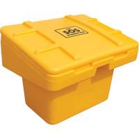 Contenants pour sel & sable SOS, Avec Moraillon, 30" x 24" x 24", 5,5 pi³, Jaune St. Lawrence Industrial & Safety Supply