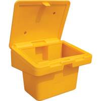 Contenants pour sel & sable SOS, Avec Moraillon, 30" x 24" x 24", 5,5 pi³, Jaune St. Lawrence Industrial & Safety Supply
