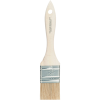 Pinceau &agrave; soies rases, Soie blanche, Manche Bois, Largeur de 1-1/2" St. Lawrence Industrial & Safety Supply