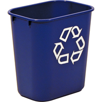 Contenant de recyclage, De bureau, Plastique, 13-5/8 pintes US St. Lawrence Industrial & Safety Supply