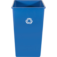 Contenant pour poste de recyclage, Vrac, Plastique, 50 gal. US St. Lawrence Industrial & Safety Supply
