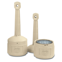 Cendriers Smoker's Cease-Fire, Sur pied, Plastique, Capacit&eacute; 4 gal. US, Hauteur 38-1/2" St. Lawrence Industrial & Safety Supply