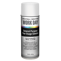 Industrial Work Day Paint, White, Gloss, 10 oz., Aerosol Can St. Lawrence Industrial & Safety Supply