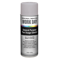Peinture industrielle Work Day, Gris, Tr&egrave;s mat, 10 oz, Canette a&eacute;rosol St. Lawrence Industrial & Safety Supply