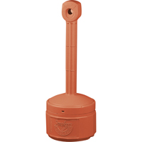 Cendriers Smoker's Cease-Fire, Sur pied, Plastique, Capacit&eacute; 1 gal. US, Hauteur 30" St. Lawrence Industrial & Safety Supply