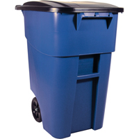Contenants roulants Brute, Bord de rue, Plastique, 50 gal. US St. Lawrence Industrial & Safety Supply