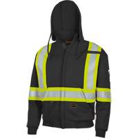 337SF Flame-Resistant Zip Style Hoodie, Men's, Small, Black, 22 cal/cm² St. Lawrence Industrial & Safety Supply