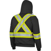 337SF Flame-Resistant Zip Style Hoodie, Men's, Small, Black, 22 cal/cm² St. Lawrence Industrial & Safety Supply