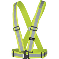 5592 Harnais de s&eacute;curit&eacute; &eacute;lastique, Jaune lime haute visibilit&eacute;, Couleur r&eacute;fl&eacute;chissante Argent, Taille unique St. Lawrence Industrial & Safety Supply