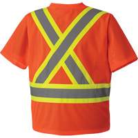 5994 High-Visibility Safety T-Shirt, Polyester, 2X-Large, High Visibility Orange St. Lawrence Industrial & Safety Supply