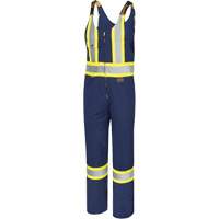 6615T Safety Coveralls, Poly-Cotton, 48 (Tall), Navy Blue St. Lawrence Industrial & Safety Supply