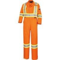 5555 High Visibility FR Rated & Arc Rated Safety Coveralls, Size 36, High Visibility Orange, 11 cal/cm² St. Lawrence Industrial & Safety Supply