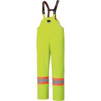 5895 High Visibility Flame Resistant Waterproof Bib Pants, 2X-Large, High Visibility Lime-Yellow St. Lawrence Industrial & Safety Supply