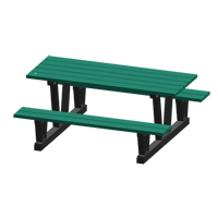 Tables de pique-nique d'ext&eacute;rieur en plastique recycl&eacute;, 72" lo x 60-5/16" la, Vert St. Lawrence Industrial & Safety Supply