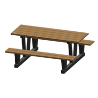 Tables de pique-nique d'ext&eacute;rieur en plastique recycl&eacute;, 72" lo x 60-5/16" la, S&eacute;quoia St. Lawrence Industrial & Safety Supply