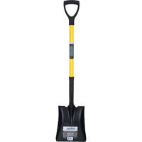 Square Point Shovel, Fibreglass, Tempered Steel Blade, D-Grip Handle, 32-1/2" Long St. Lawrence Industrial & Safety Supply
