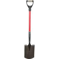 Pelles robustes, Fibre de verre, Lame Acier au carbone, Manche en Prise en D, Longueur 30-1/2" St. Lawrence Industrial & Safety Supply