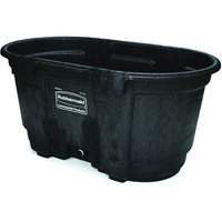 Stock Tank, 31" D x 53" W x 25-1/8" H, 800 lbs. Capacity, Black St. Lawrence Industrial & Safety Supply
