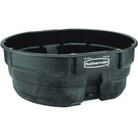 Stock Tank, 69" D x 63.25" W x 25" H, 2500 lbs. Capacity, Black St. Lawrence Industrial & Safety Supply