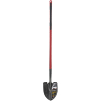 Pro Round Point Shovel, Tempered Steel Blade, Fibreglass, Straight Handle St. Lawrence Industrial & Safety Supply