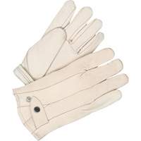 Gants classiques de cordeur, 10, Paume Cuir fleur de vache, Doubleure Molleton St. Lawrence Industrial & Safety Supply