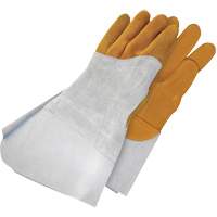 Gants de soudage &agrave; l'arc TIG en cuir de daim retourn&eacute; Gander Brand, Cuir fleur de daim, Taille 10 St. Lawrence Industrial & Safety Supply