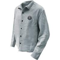 Veste de soudeur, Cuir, T-Grand, Gris St. Lawrence Industrial & Safety Supply