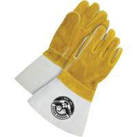 Welder Gloves with 5" Cuff, Split Cowhide, Size One Size St. Lawrence Industrial & Safety Supply