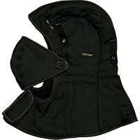 CarbonX&reg; FR Hardhat Liner with Face Mask, Black, Cotton/Jersey/Twill St. Lawrence Industrial & Safety Supply