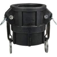 Coupleur &agrave; came et cannelure, Polypropyl&egrave;ne, Type D, 3", NPT femelle, 60 PSI St. Lawrence Industrial & Safety Supply