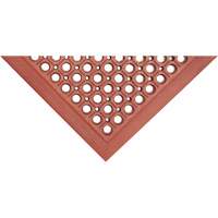 Tapis de s&eacute;rie Competitor, &agrave; fentes, 3' x 5' x 7/8", Orange, Caoutchouc naturel St. Lawrence Industrial & Safety Supply