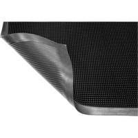 Tapis Gritstop Fingermat, Caoutchouc, Grattoir Type, Motif Textur&eacute;, 2' x 2-2/3', Noir St. Lawrence Industrial & Safety Supply