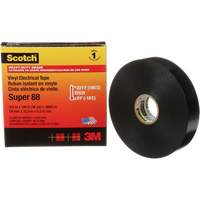 Scotch&reg; Super 88 Professional-Grade  Electrical Tape, 19 mm (3/4") W x 32.9 m (108') L, 8.5 mils, Black St. Lawrence Industrial & Safety Supply