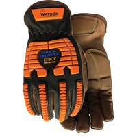 Gants antichocs Drill Sergeant, Grand, Paume en Cuir fleur, Poignet &agrave; enfiler St. Lawrence Industrial & Safety Supply