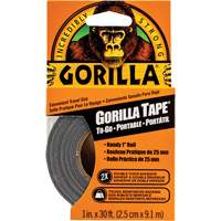 Duct Tape To-Go, 17 mils, Black, 25.4 mm (1") x 9.14 m (30') St. Lawrence Industrial & Safety Supply
