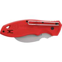 FastBack Hawk Bill Folding Knife, 2-1/4" Blade, Stainless Steel Blade, Plastic Handle St. Lawrence Industrial & Safety Supply
