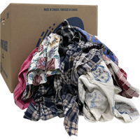 Select Wiper Rags, Flannel, Mix Colours, 20 lbs. St. Lawrence Industrial & Safety Supply