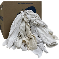 Wiper Rags Box, Ganzie, White, 20 lbs. St. Lawrence Industrial & Safety Supply